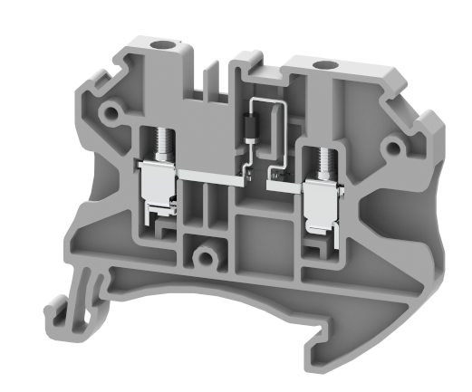TQ2.5-D Terminal Blocks Screw Connection Diode Terminal Blocks Manufacturer and Supplier in India – Elmex 