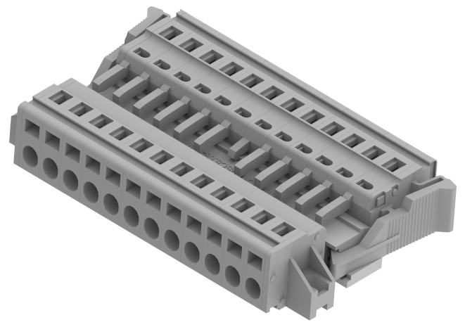 DPSC5.08PMV-12W Terminal Blocks Spring Cage Connection Plug & Socket Terminals Manufacturer and Supplier in India – Elmex 