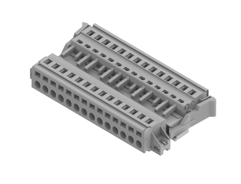 DPSC5.08PMV-14W Terminal Blocks Spring Cage Connection Plug & Socket Terminals Manufacturer and Supplier in India – Elmex 