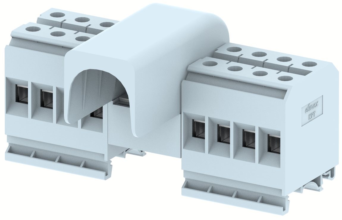 DBK150/25-1X8 Terminal Blocks 1 nut connection for IC & Screw clamp connection for OG Distribution Block Manufacturer and Supplier in India – Elmex 