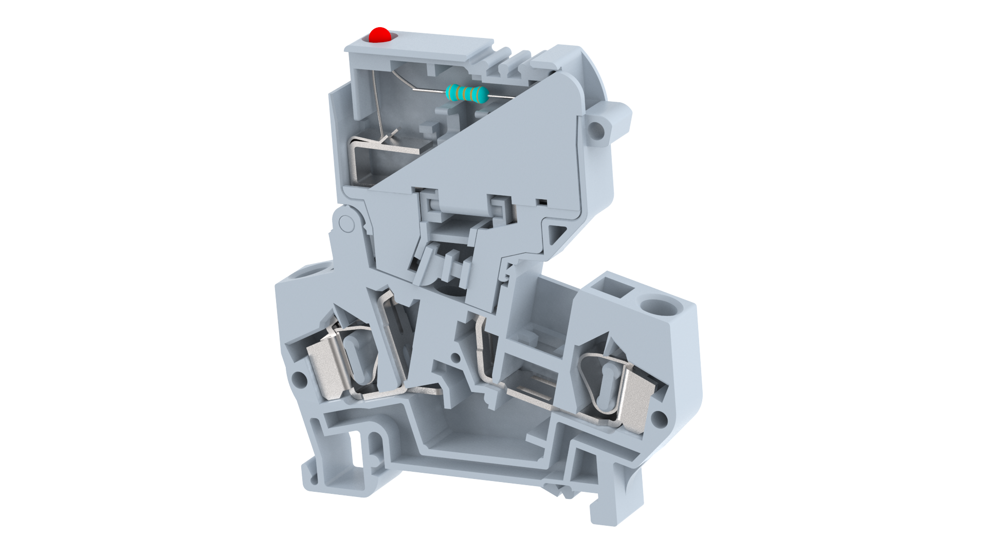 DCF4D1 Terminal Blocks Spring Cage Connection Fuse Terminal Blocks Manufacturer and Supplier in India – Elmex 