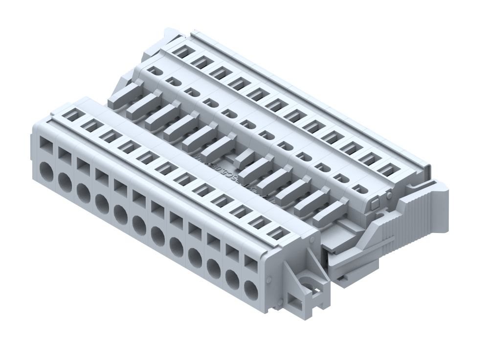 DPSC5.08PMV-12W Terminal Blocks Spring Cage Connection Plug & Socket Terminals Manufacturer and Supplier in India – Elmex 