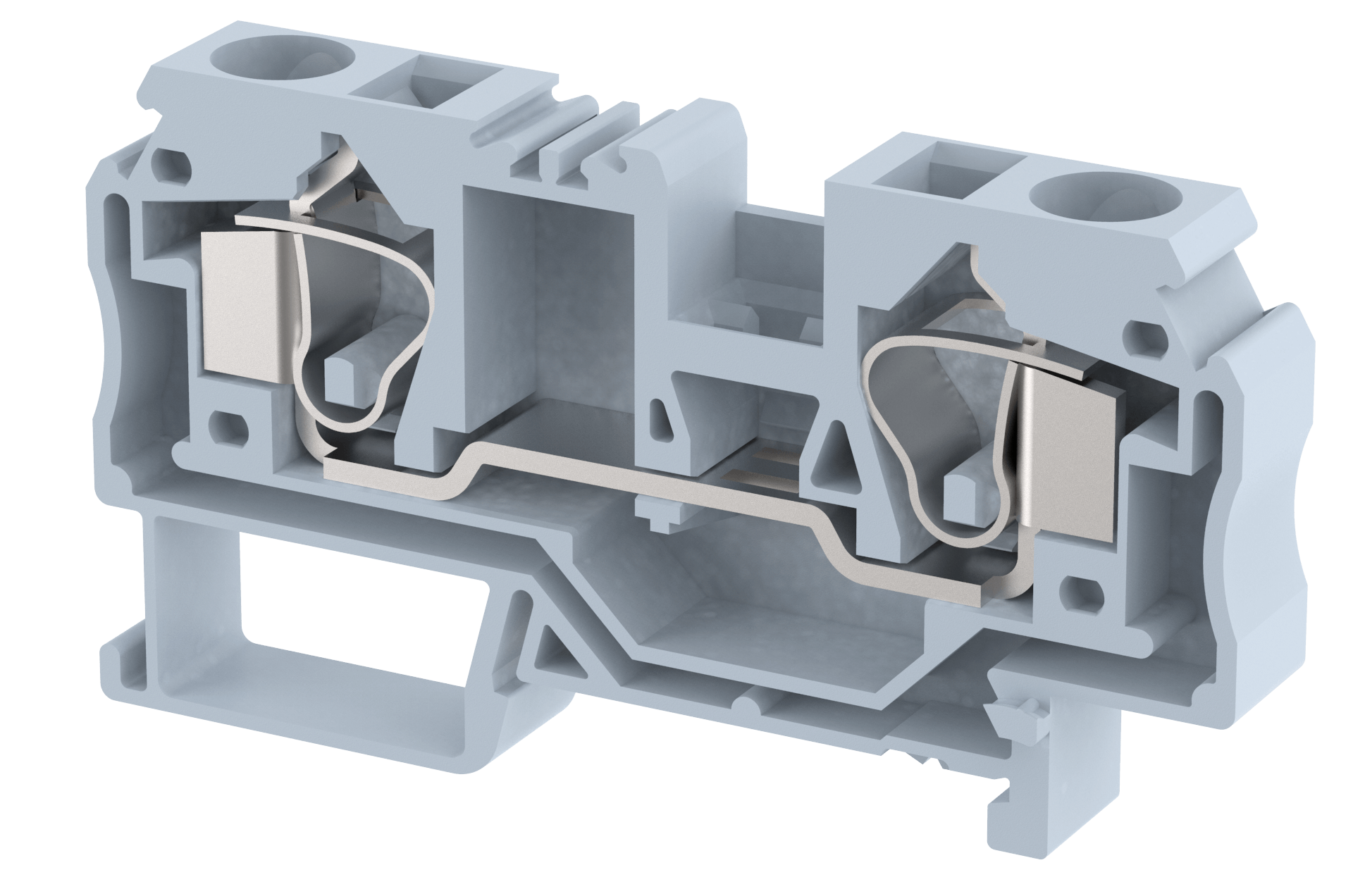 DST10 Terminal Blocks Spring Cage Connection Feed Through Terminal Blocks Manufacturer and Supplier in India – Elmex 