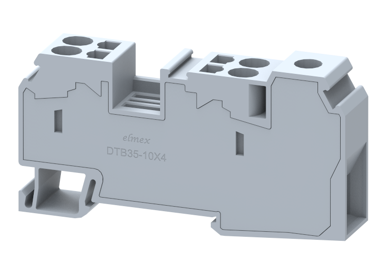 DTB35-10X4 Terminal Blocks Spring Cage Connection Hybrid Terminal Blocks Manufacturer and Supplier in India – Elmex 