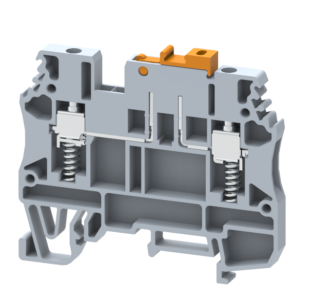 DUTKD2.5TSWS Terminal Blocks Screw Connection with spring support Knife Disconnect Terminal Blocks Manufacturer and Supplier in India – Elmex 