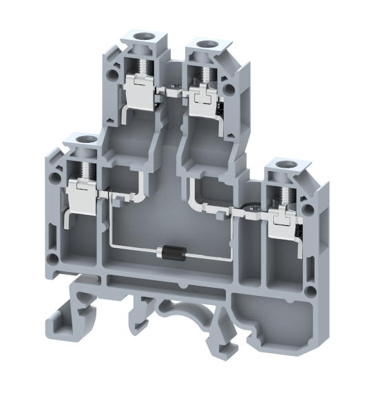 KUDD4D1 Terminal Blocks Screw Connection Diode Terminal Blocks Manufacturer and Supplier in India – Elmex 