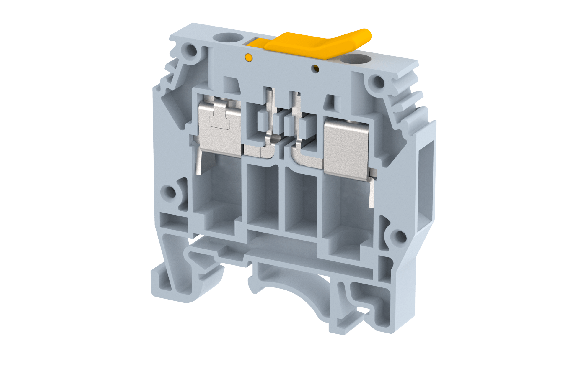 KUDT6 Terminal Blocks Screw Connection Knife Disconnect Terminal Blocks Manufacturer and Supplier in India – Elmex 