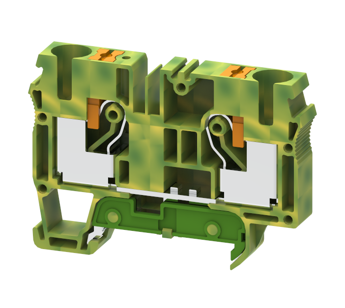 PGQ10 Terminal Blocks Push In Connection Ground Terminal Blocks Manufacturer and Supplier in India – Elmex 