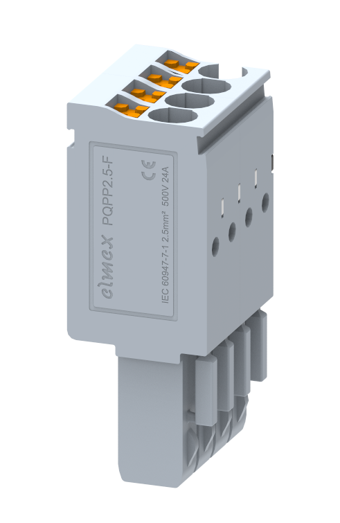 PQPP2.5F-4W Terminal Blocks Push In Connection Pluggable Terminal Blocks Manufacturer and Supplier in India – Elmex 