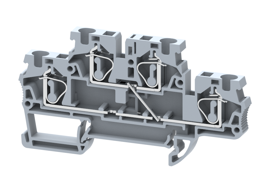 SQ4-2T+IS Terminal Blocks Spring Cage Connection Multi Level Terminal Blocks Manufacturer and Supplier in India – Elmex 