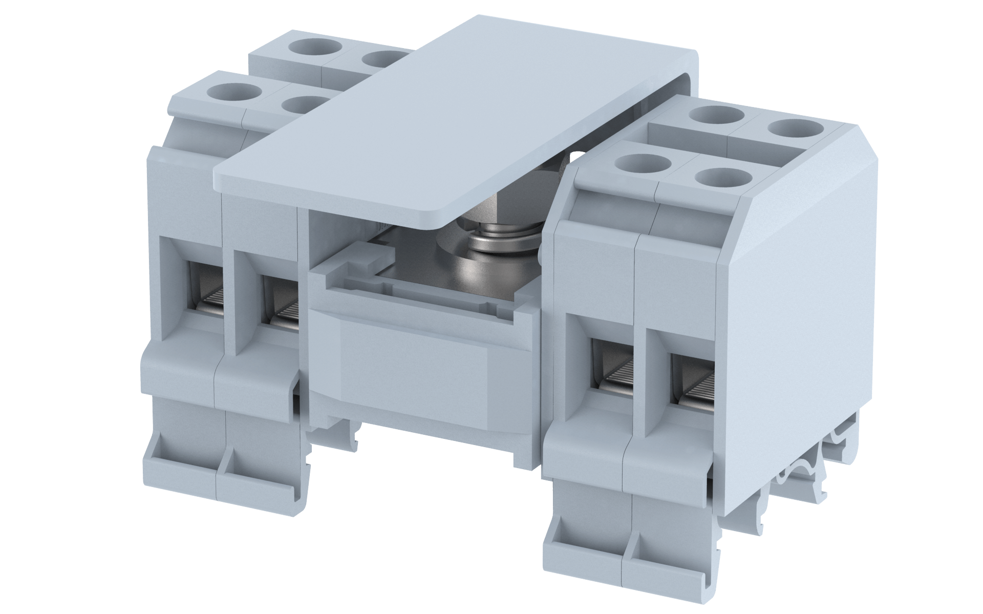 DBK1X4 Terminal Blocks 1 nut connection for IC & Screw clamp connection for OG Manufacturer and Supplier in India – Elmex 