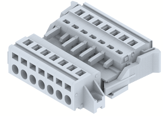 DPSC5.08PM-7W Terminal Blocks Spring Cage Connection Manufacturer and Supplier in India – Elmex 