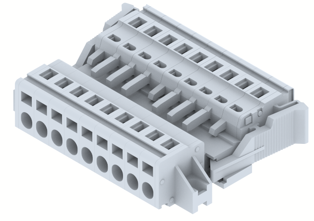 DPSC5.08PM-9W Terminal Blocks Spring Cage Connection Manufacturer and Supplier in India – Elmex 