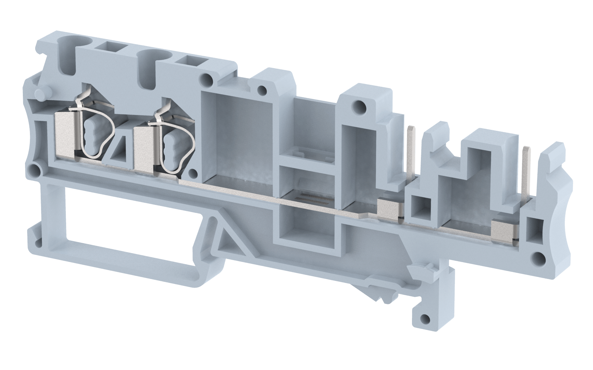 DST2.5-2C2P Terminal Blocks Spring Cage Connection Manufacturer and Supplier in India – Elmex 