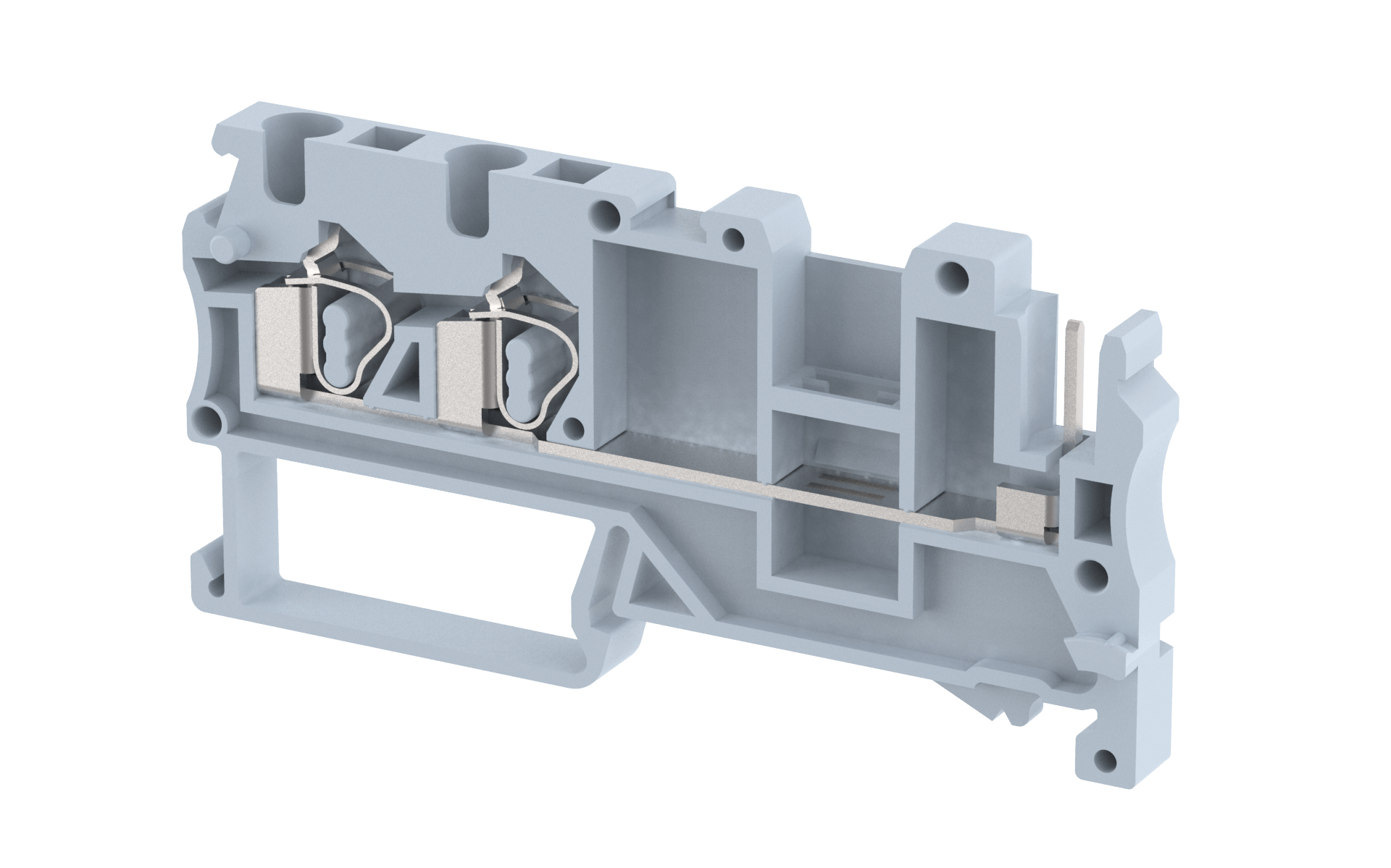 DST2.5-2C1P Terminal Blocks Spring Cage Connection Manufacturer and Supplier in India – Elmex 