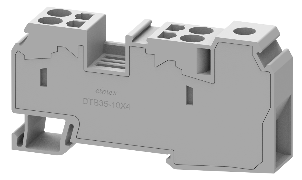 DTB35-10X4 Terminal Blocks Spring Cage Connection Manufacturer and Supplier in India – Elmex 