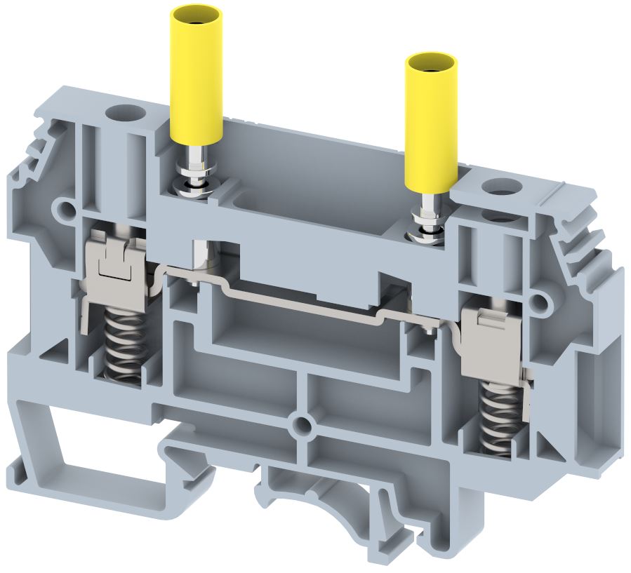 KULTD6FT Terminal Blocks Screw Connection with spring support Manufacturer and Supplier in India – Elmex 