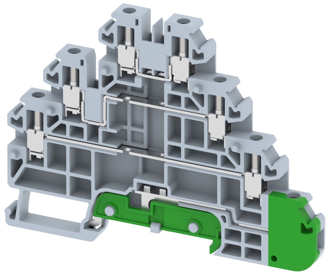TQ2.5-3T+E Terminal Blocks Screw Connection Manufacturer and Supplier in India – Elmex 